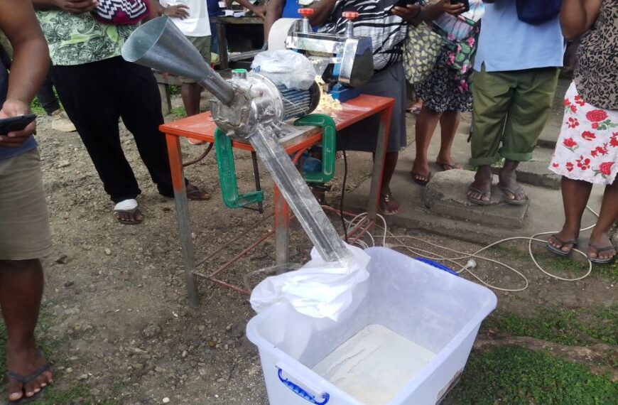 SIDA Introduces Flour Processing Machines and Products in Honiara