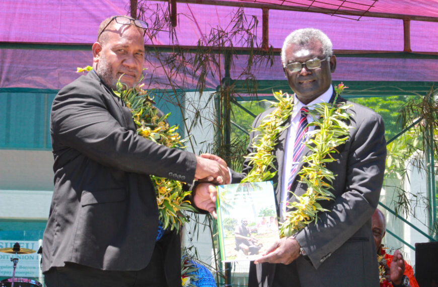 PM Sogavare Launches Strategy to Revitalise Agriculture Sector