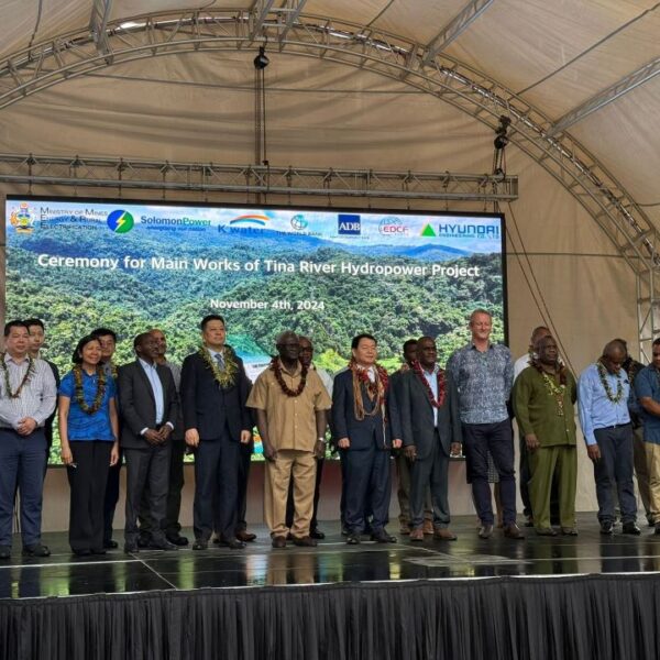 𝐓𝐢𝐧𝐚 𝐇𝐲𝐝𝐫𝐨 𝐏𝐫𝐨𝐣𝐞𝐜𝐭 𝐂𝐞𝐫𝐞𝐦𝐨𝐧𝐲 𝐌𝐚𝐫𝐤𝐬 𝐚 𝐍𝐞𝐰 𝐆𝐫𝐞𝐞𝐧 𝐄𝐫𝐚 𝐟𝐨𝐫 𝐄𝐧𝐞𝐫𝐠𝐲 𝐢𝐧 𝐒𝐨𝐥𝐨𝐦𝐨𝐧 𝐈𝐬𝐥𝐚𝐧𝐝𝐬