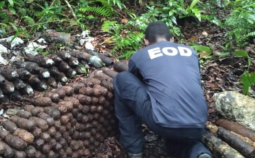 500 Plus UXOs Safely Remove, Now Ready for Destruction