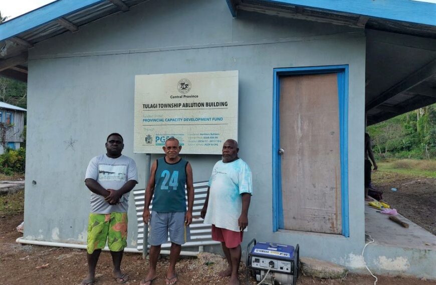 Tulagi Township Celebrates Opening of First Public Toilet Facility