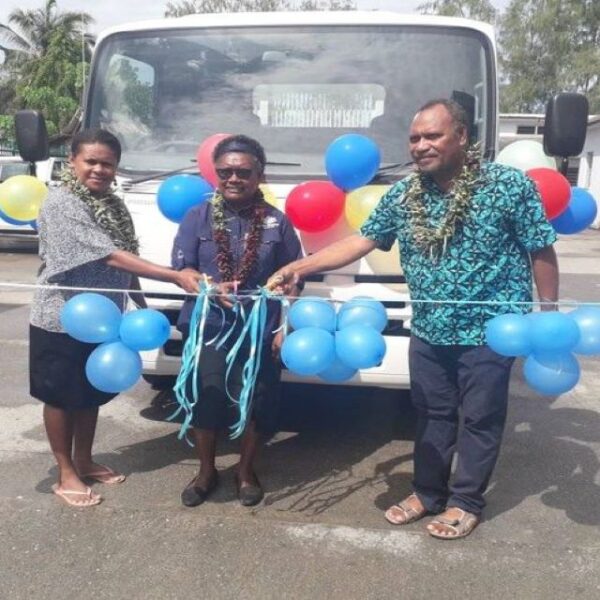 Auki Central Market Takes Delivery of New Tipper Truck