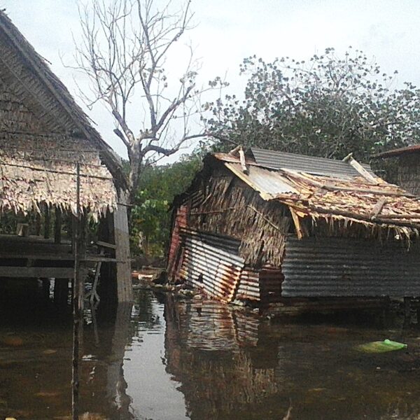 Sea Encroaching Gizo Fishery Village