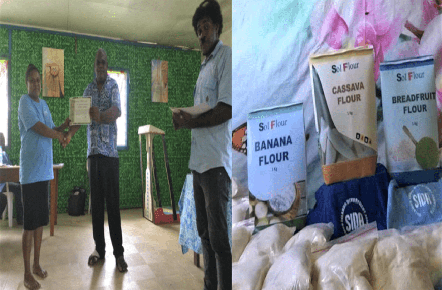 Solomon Islands Development Agency Held Flour Processing Workshop and Graduation
