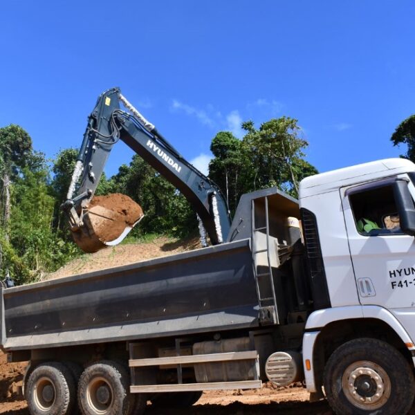 Tina Hydropower Project Work on Roads and Power Stations Sites