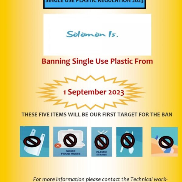 Single Use Plastic Products to be Banned in Solomon Islands