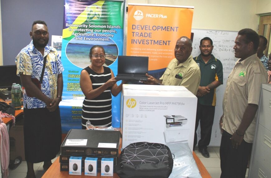 Ministry of Agriculture Receives I.T Equipment to Improve Biosecurity