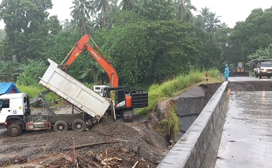 Tamboko Bridge Roadwork Repairs Are Progressing Well