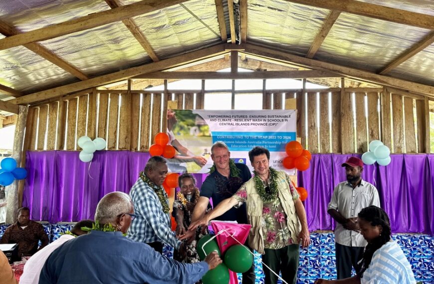 Australia Partners with UNICEF to Launch Wash in Schools in Central Province