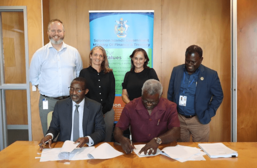 Signing of CAUSE II to Strengthen Climate Resilience and Economic Access in Solomon Islands