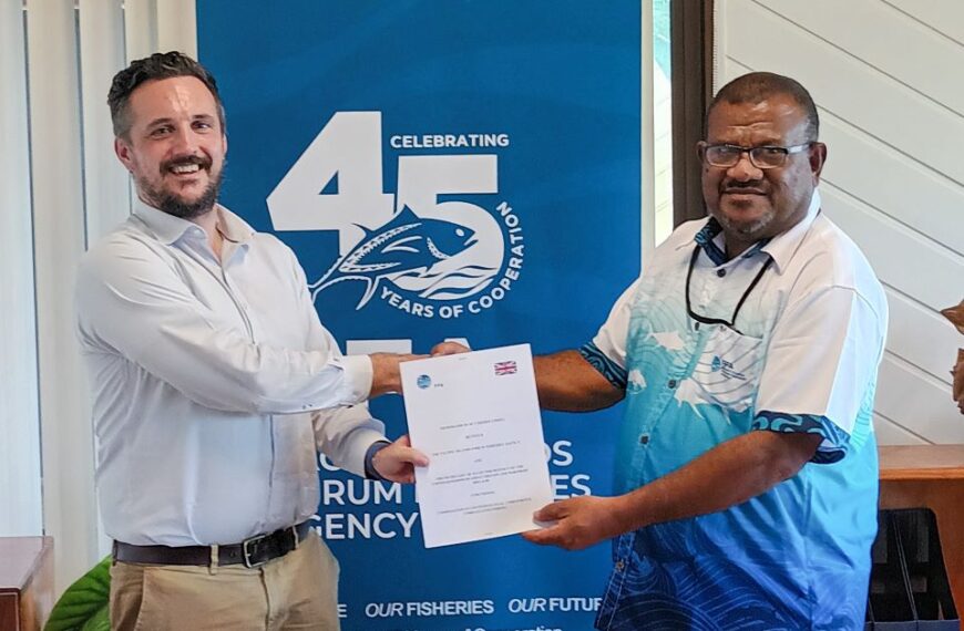FFA and UK Sign MOU to Strengthen Partnership in Fisheries and Maritime Security